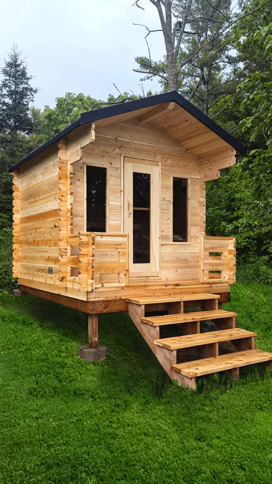 CT Georgian Cabin Sauna with Porch